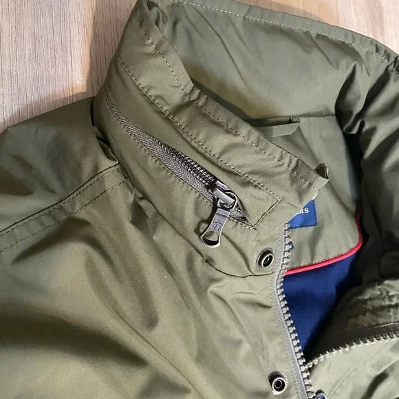 Brooks‎ Brothers Men's Hooded Field Jacket Parka Green Water Repellent Size L